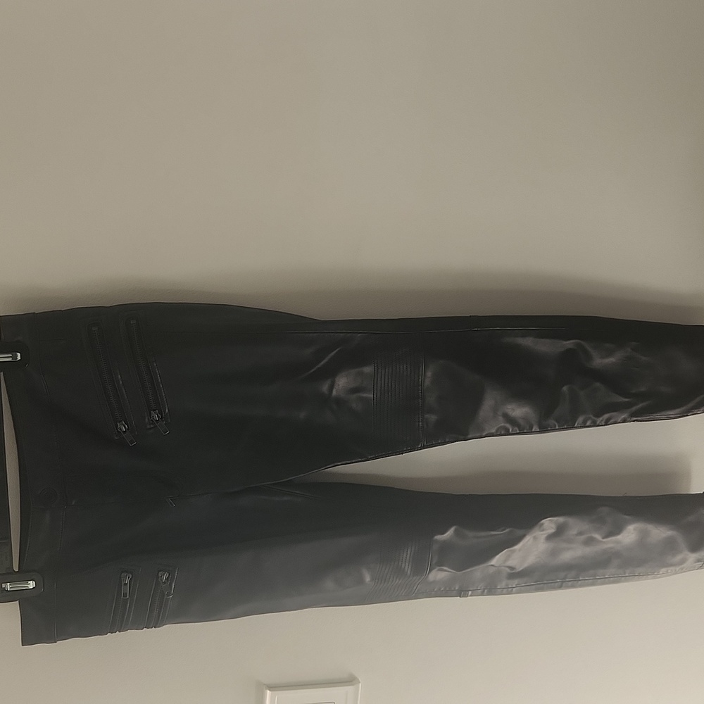 Free People Lennon Vegan Leather Zipper Pants